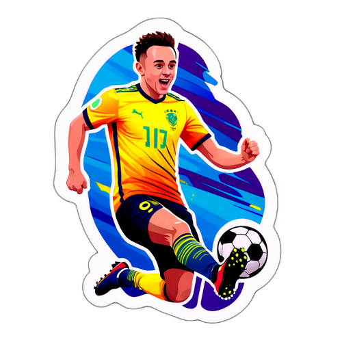 Diogo Jota Sparkling Sticker