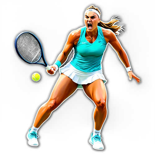 Kraftfuld Energi: Aryna Sabalenka i Aktion