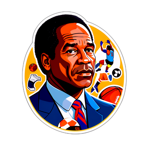 Autocollant captivant d'OJ Simpson