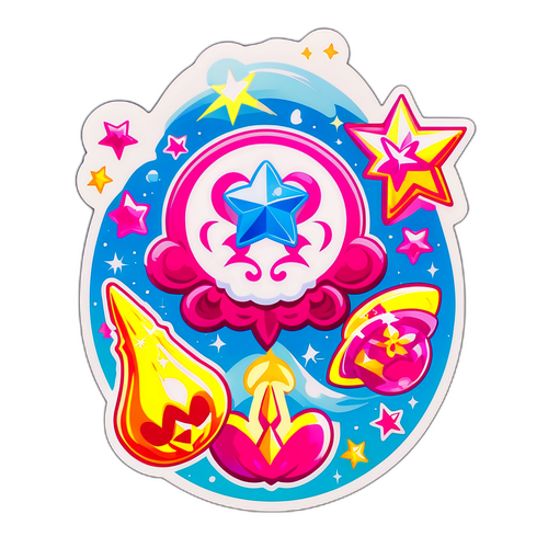 Precureの魔法アイテムが輝くデザイン