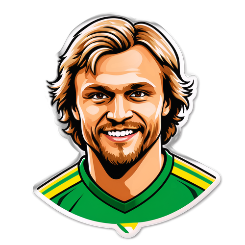 Teemu Pukin ja suomalaisen jalkapallon logo