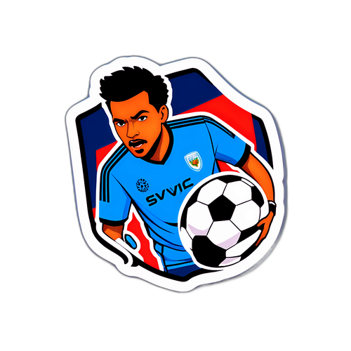 코번트리 축구 팬 아트 스티커