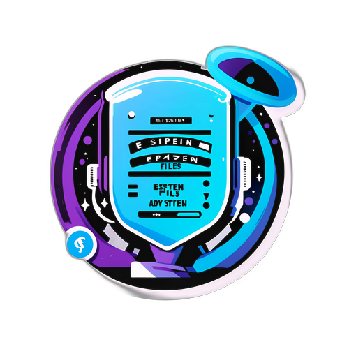 Design artistic cu gadget digital "Epstein Files PDF"