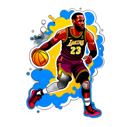 Autocollant inspiré par LeBron James