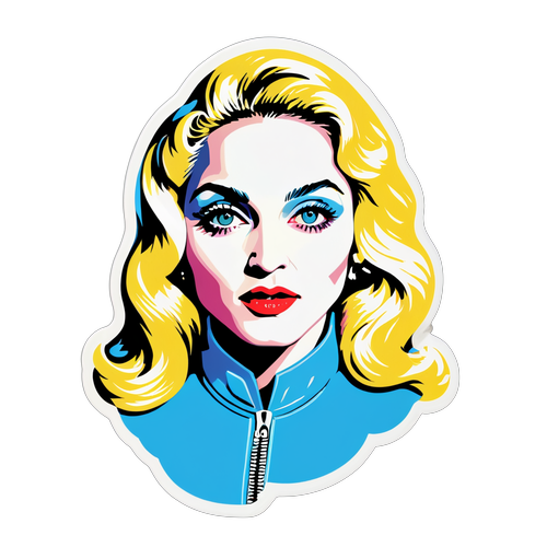 Pazzesco! L'Adesivo Pop-Art di Madonna Che Farà Vibrare il Tuo Stile!