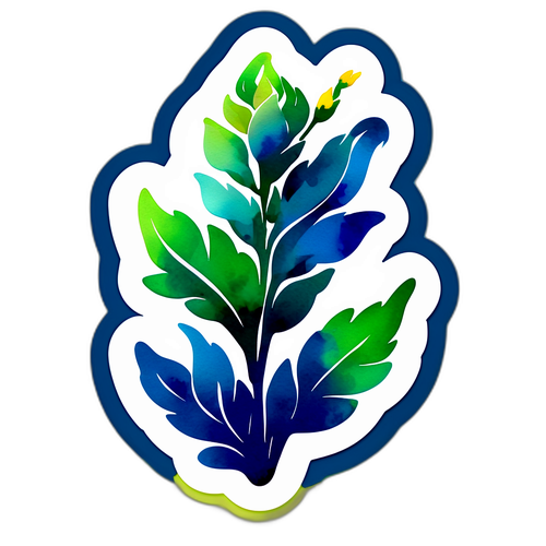 Stylized Snapdragon Flower Sticker