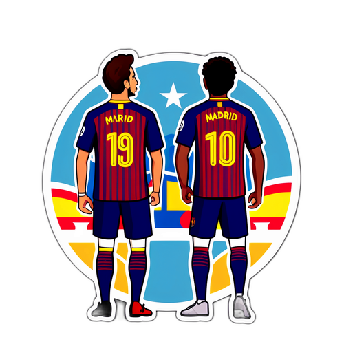 바르셀로나와 마드리드의 축구 팬들