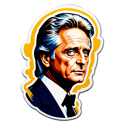 Nostalgisches Porträt von Michael Douglas