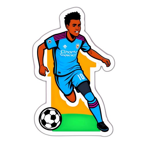 Stiker Pemain Sepak Bola Charlotte FC