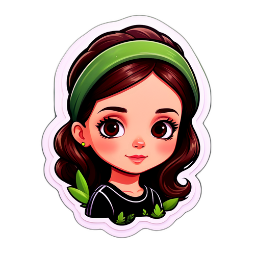 Roztomilá nálepka s lesním motivem