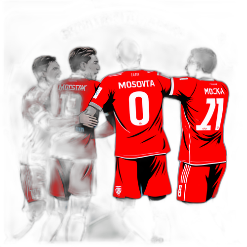 Spartak Moskova Oyuncuları Gol Sevinci