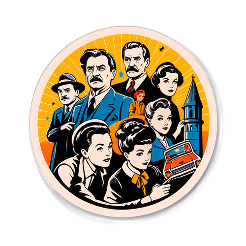 A retro stílusú András Stohl filmjei inspirálta matrica