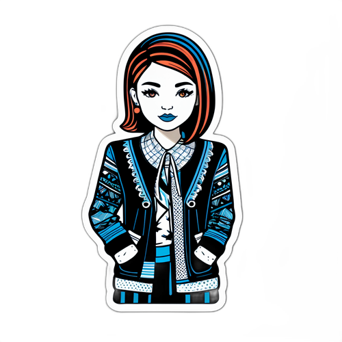 Stilfuld klistermærke af Line Haugsted