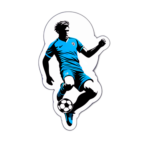 Jalkapalloilija Hyppäämässä Pallon Perään