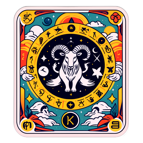 오늘의 운세를 상징적으로 나타내는 별자리 디자인