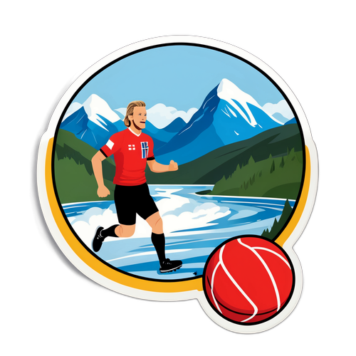 Whimsisk klistremerke av Marius Borg Høiby i sport