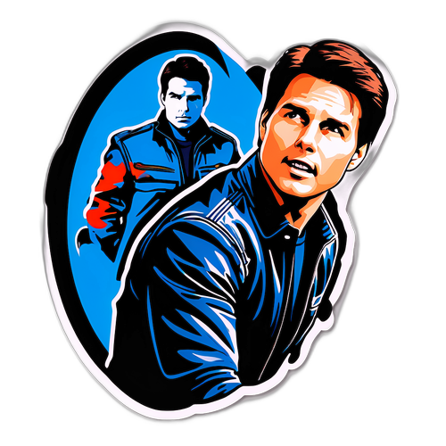 टॉम क्रूज़ का स्टाइलिश स्टीकर