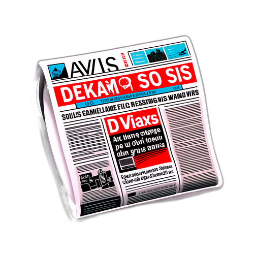 Stilig klistremerke for Ås Avis