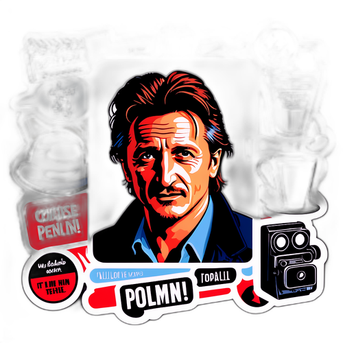 Sticker mit berühmtesten Filmzitaten von Sean Penn