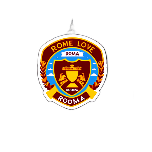 Stickers AS Roma z hasłem "Rome - Love Forever"