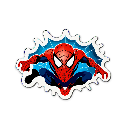 Unleash Your Inner Hero with This Mind-Blowing Spider-Man Sticker! Ready for Action?