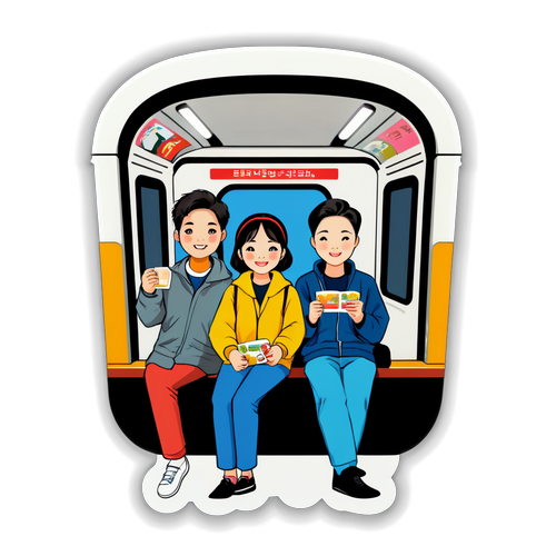 韓國地鐵文化貼紙