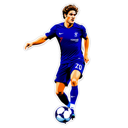 Representasi Artistik Marcos Alonso di Lapangan Sepak Bola