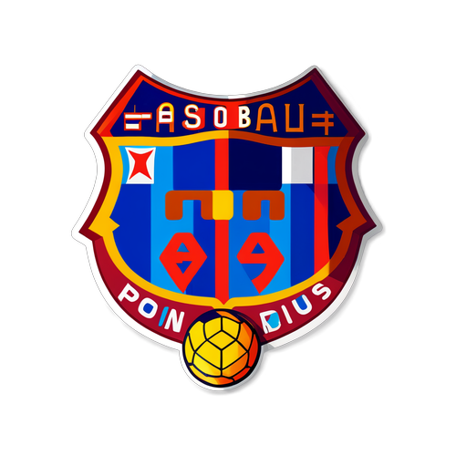 Sticker Silueta del Camp Nou con 'Fútbol es pasión'