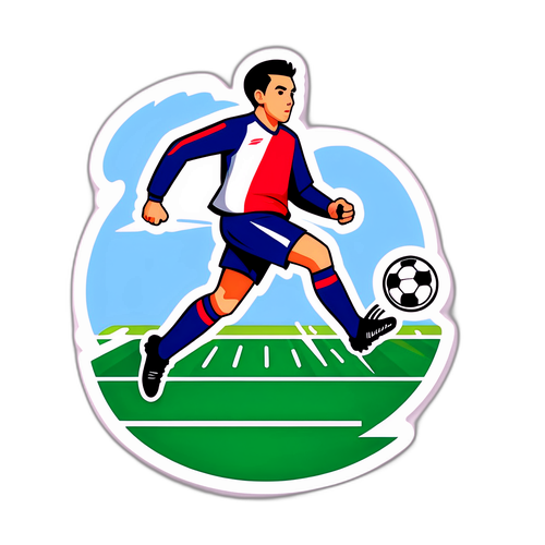 Futbol Sahasında Topa Vurulması Anı