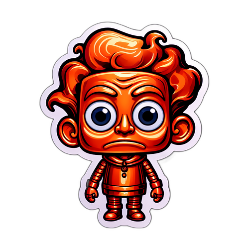 Statua di rame nervosa