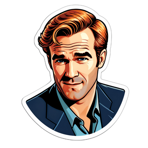 Abțibild retro cu James Van Der Beek