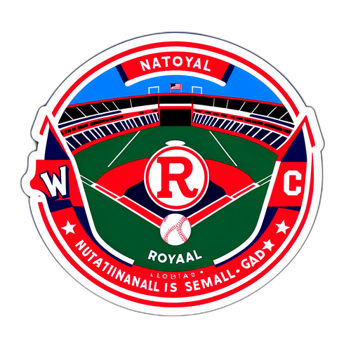 Nationals vs. Royals Baseball Field Sticker