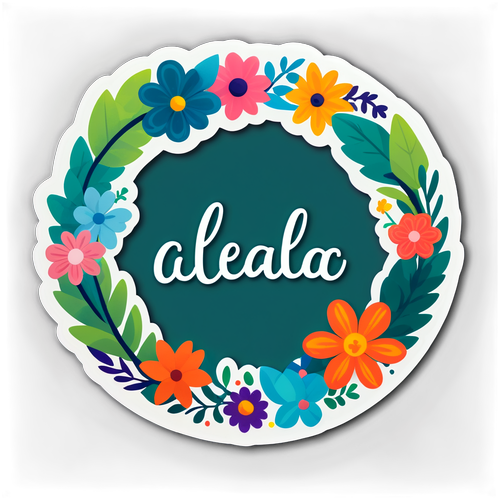 פרחים וחיוכים: מדבקת "alealac"