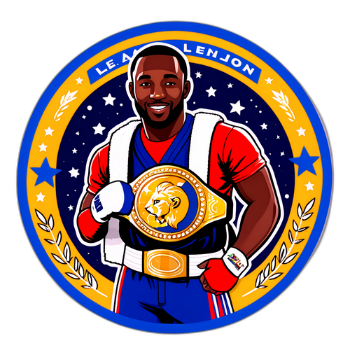 Sticker de Leon Edwards avec le championnat