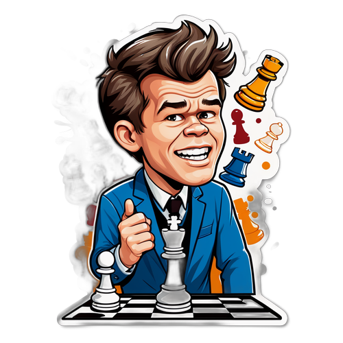 Magnus Carlsen Karikatur
