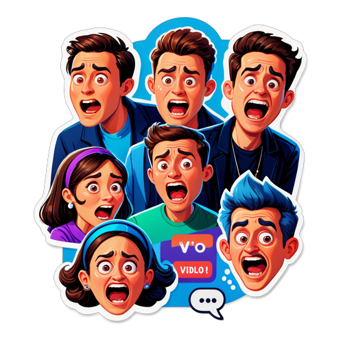 Stiker Reaksi Pengguna Video Viral