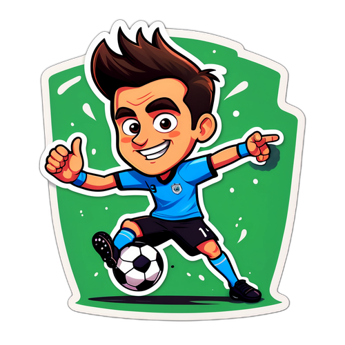 Sticker vui nhộn về một phiên bản hoạt hình của Florian Wirtz