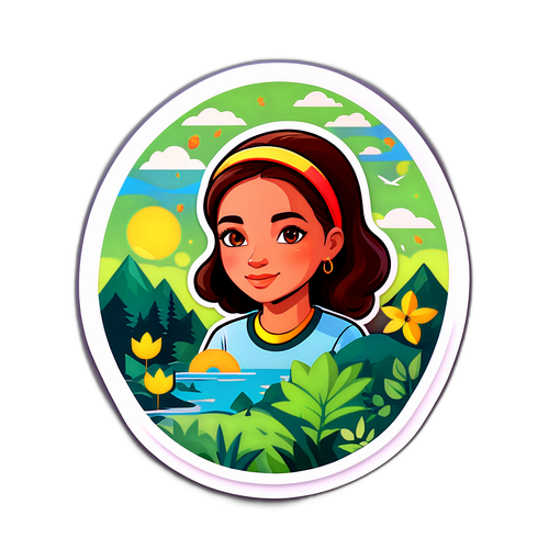 Sticker Cleantha Islan di Alam