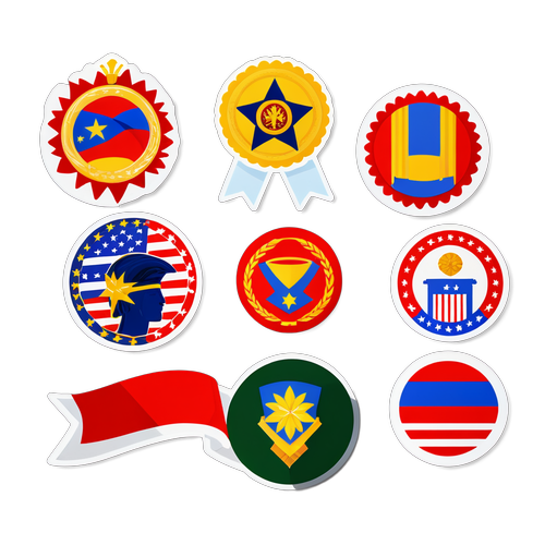 Sticker pentru a sărbători Ziua Heroilor