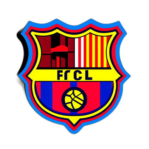 Stylisiertes Barca-Logo mit leuchtenden Farben