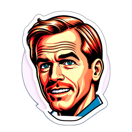 Retro Joe Buck Sports Moments Sticker