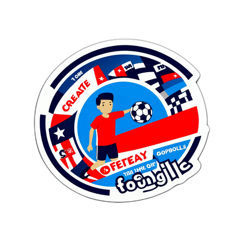 สร้างสติกเกอร์สร้างแรงบันดาลใจสำหรับการแข่งขันฟุตบอลในธีม AFC