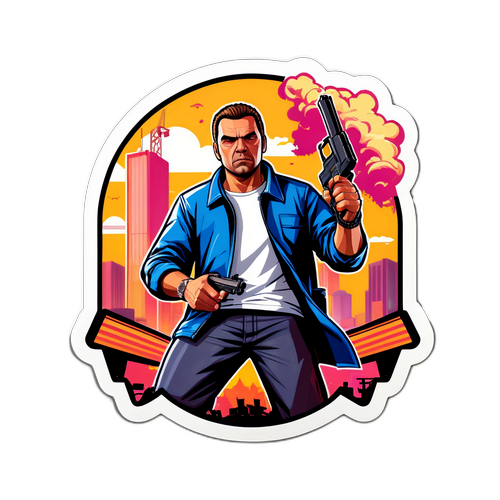 Iconische GTA 6 Gameplay Sticker