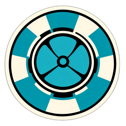 Nükleer Sembollerle Dolu Sticker