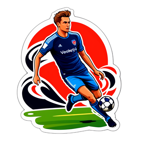 Sticker của Viktor Gyökeres chơi bóng trên sân