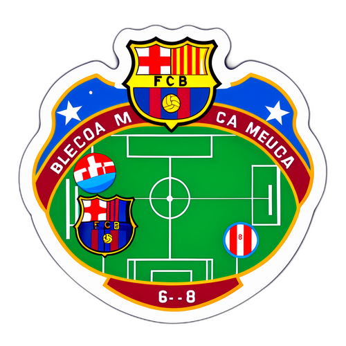FC Barcelona vs. Atlético Madrid Klistermærke