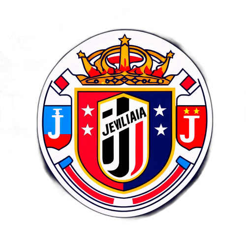Sticker Gabungan Emblem Cagliari dan Juventus
