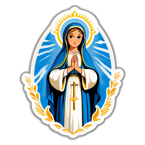 Adesivo da Festa de Nossa Senhora de Lourdes