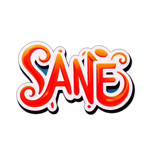 'Sane' Kelimesinin Stilize Edilmiş Tasarımı