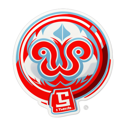 Sensasi Energi! Sticker FC Twente dengan Bola Berputar yang Memikat!